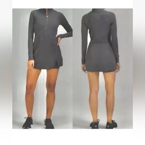 Lululemon Nulux Long-Sleeve Tennis Dress, GGRE, NWT, Size 8